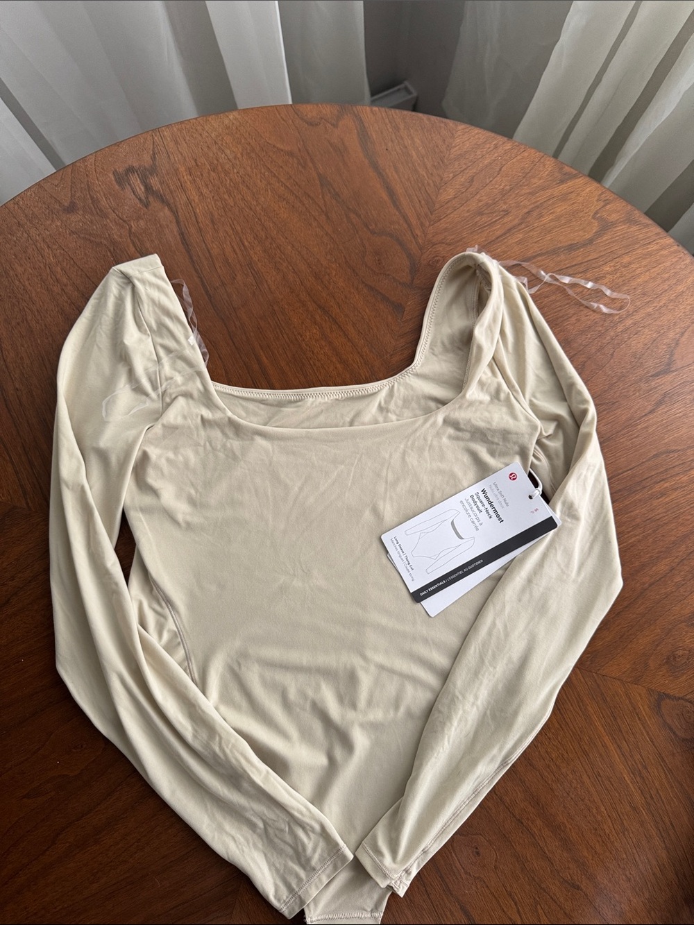 NWT Lululemon Wundermost Ultra-Soft Nulu Square-Neck Long-Sleeve Bodysuit